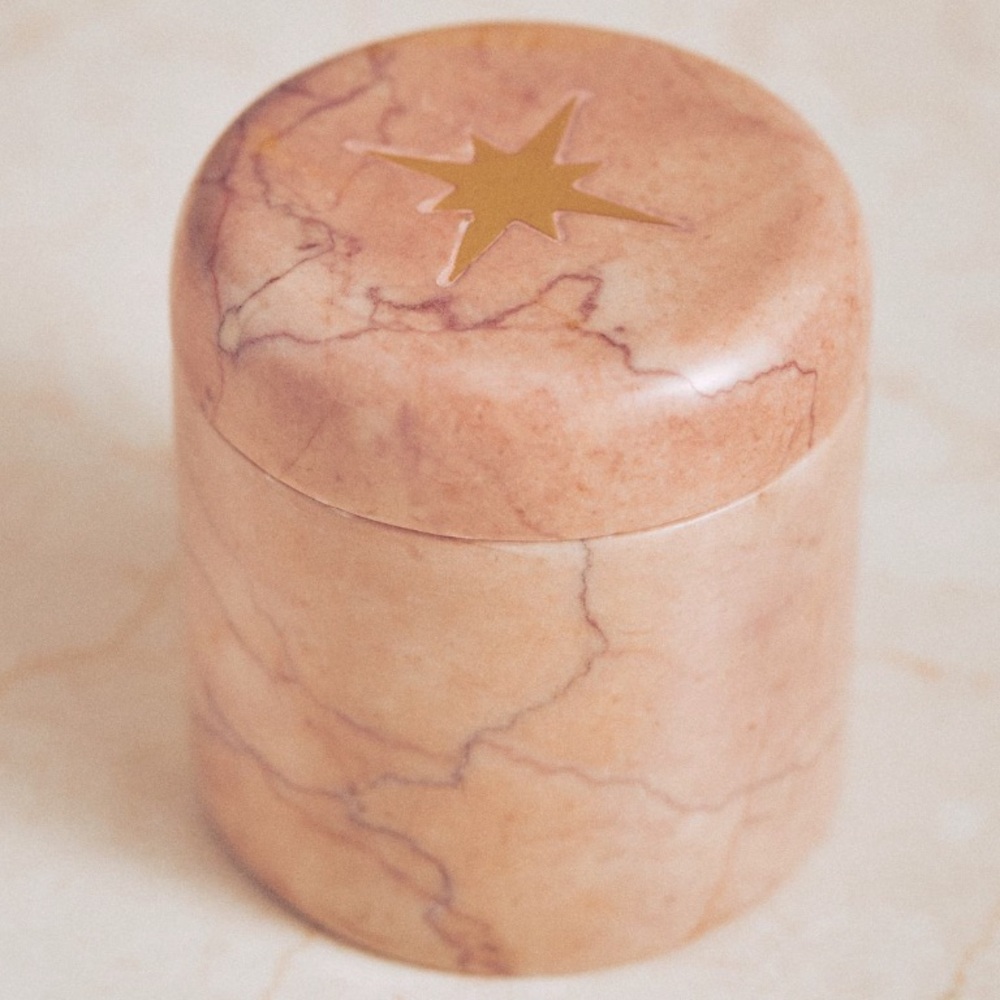 Starry Nights Marble Star Trinket Box
